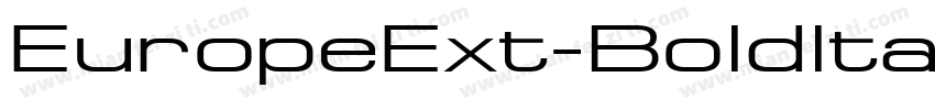 EuropeExt-Boldltalic字体转换