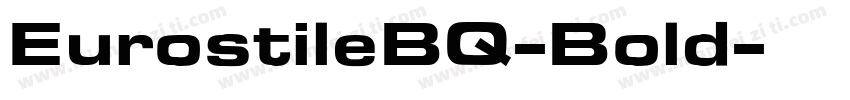 EurostileBQ-Bold字体转换