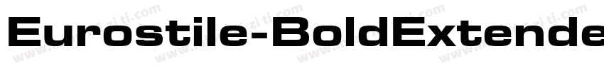 Eurostile-BoldExtendedTwo字体转换