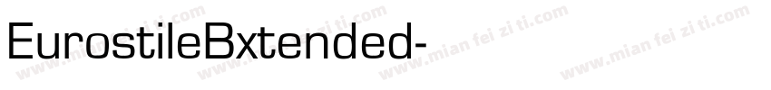 EurostileBxtended字体转换