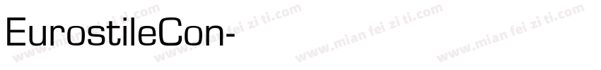 EurostileCon字体转换