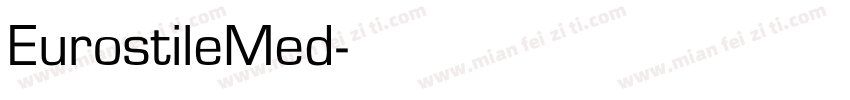 EurostileMed字体转换