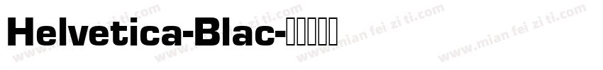 Helvetica-Blac字体转换