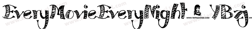 EveryMovieEveryNight-YBzj字体转换
