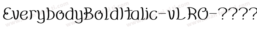 EverybodyBoldItalic-vLRO字体转换