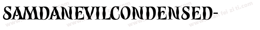 SamdanEvilCondensed字体转换