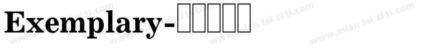 Exemplary字体转换
