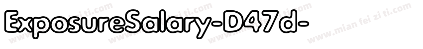 ExposureSalary-D47d字体转换
