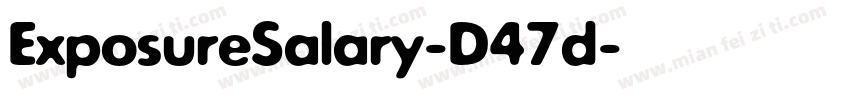 ExposureSalary-D47d字体转换