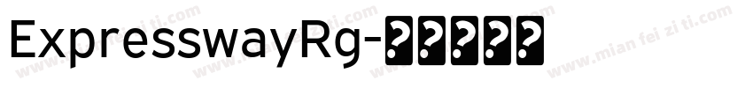 ExpresswayRg字体转换