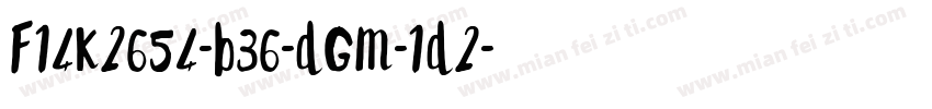 f14k2654-b36-dgm-1d2字体转换