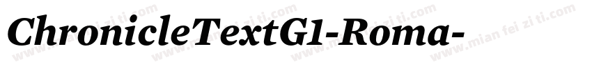 ChronicleTextG1-Roma字体转换