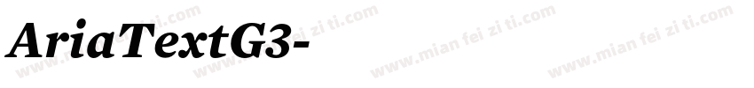 AriaTextG3字体转换