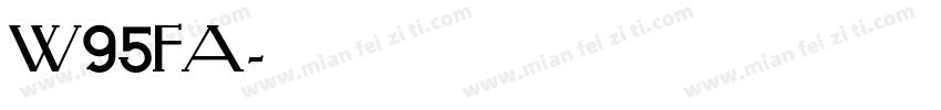W95FA字体转换
