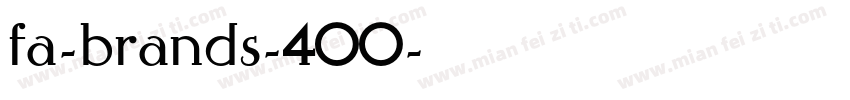 fa-brands-400字体转换
