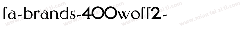 fa-brands-400woff2字体转换