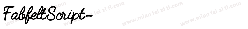 FabfeltScript字体转换