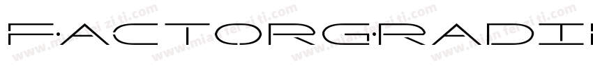 FactorGradientItalic-qzgx字体转换