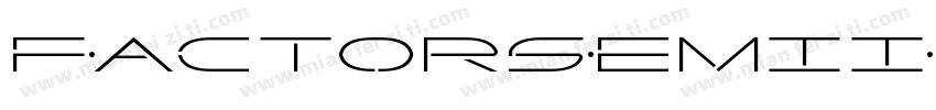 FactorSemiItalic-G2my字体转换