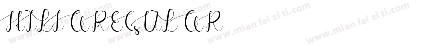 HILIAREGULAR字体转换