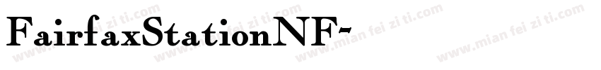 FairfaxStationNF字体转换