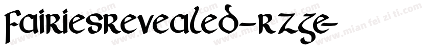 FairiesRevealed-RzGe字体转换