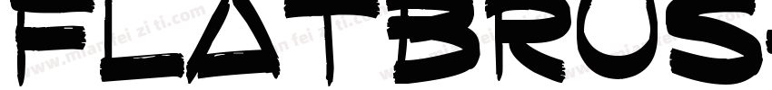 FlatBrush36字体转换
