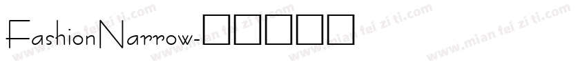 FashionNarrow字体转换