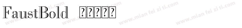 FaustBold字体转换
