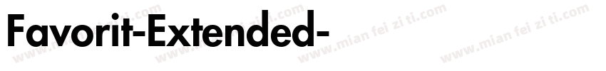 Favorit-Extended字体转换
