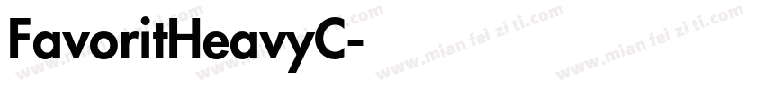 FavoritHeavyC字体转换