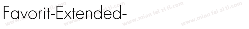 Favorit-Extended字体转换