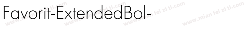 Favorit-ExtendedBol字体转换