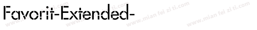 Favorit-Extended字体转换