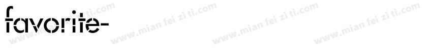 favorite字体转换