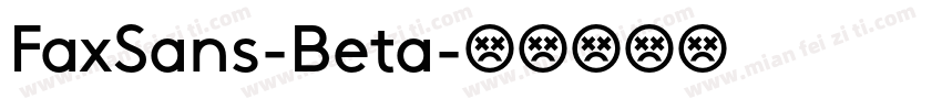 FaxSans-Beta字体转换