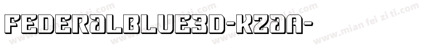 FederalBlue3D-KzaA字体转换