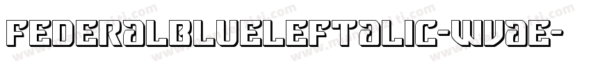 FederalBlueLeftalic-WvaE字体转换