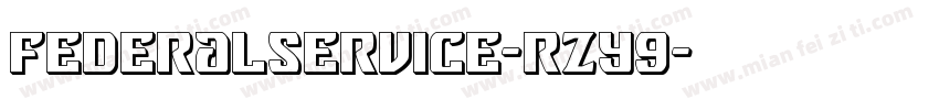 FederalService-rZY9字体转换