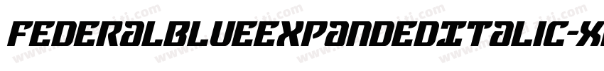 FederalBlueExpandedItalic-Xwaj字体转换