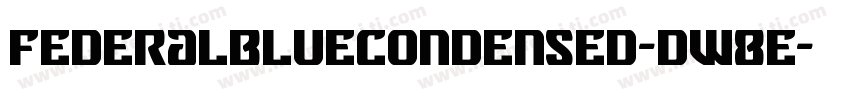 FederalBlueCondensed-dW8E字体转换