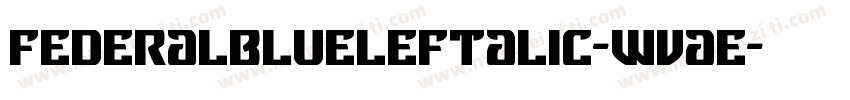 FederalBlueLeftalic-WvaE字体转换