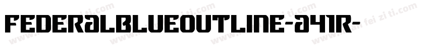 FederalBlueOutline-a41R字体转换