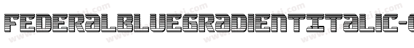 FederalBlueGradientItalic-oVPa字体转换