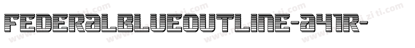 FederalBlueOutline-a41R字体转换