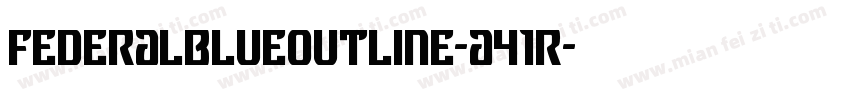 FederalBlueOutline-a41R字体转换