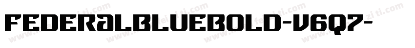 FederalBlueBold-v6q7字体转换