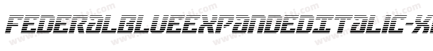 FederalBlueExpandedItalic-Xwaj字体转换