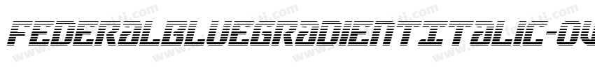 FederalBlueGradientItalic-oVPa字体转换