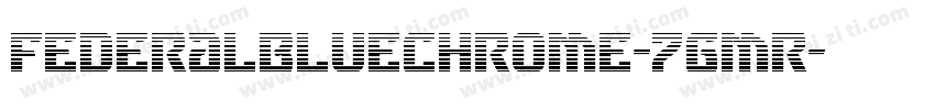 FederalBlueChrome-7gmR字体转换